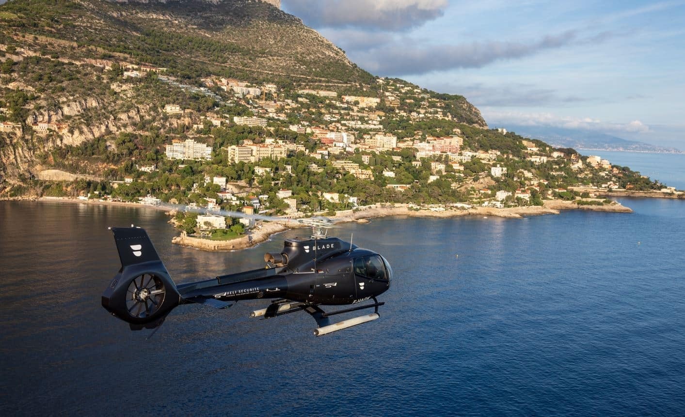 BLADE helicopter by the seat Nice-Monaco in Europe-min